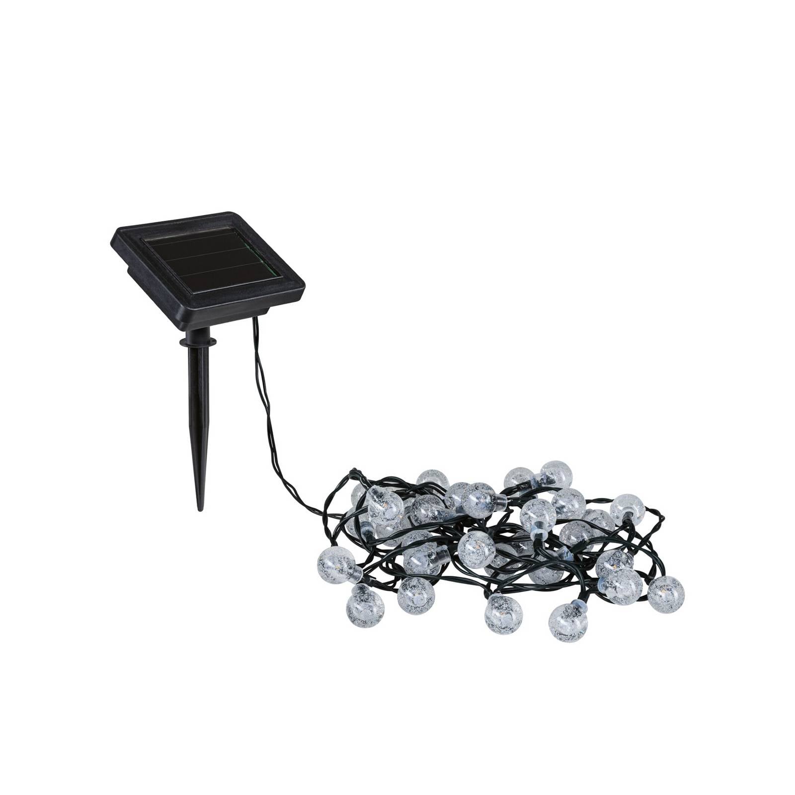 Paulmann LED-Solar-Lichterkette Soala, IP44 schwarz, 30-flg.