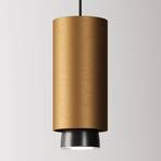 Fabbian Claque LED hanging light 20 cm bronze