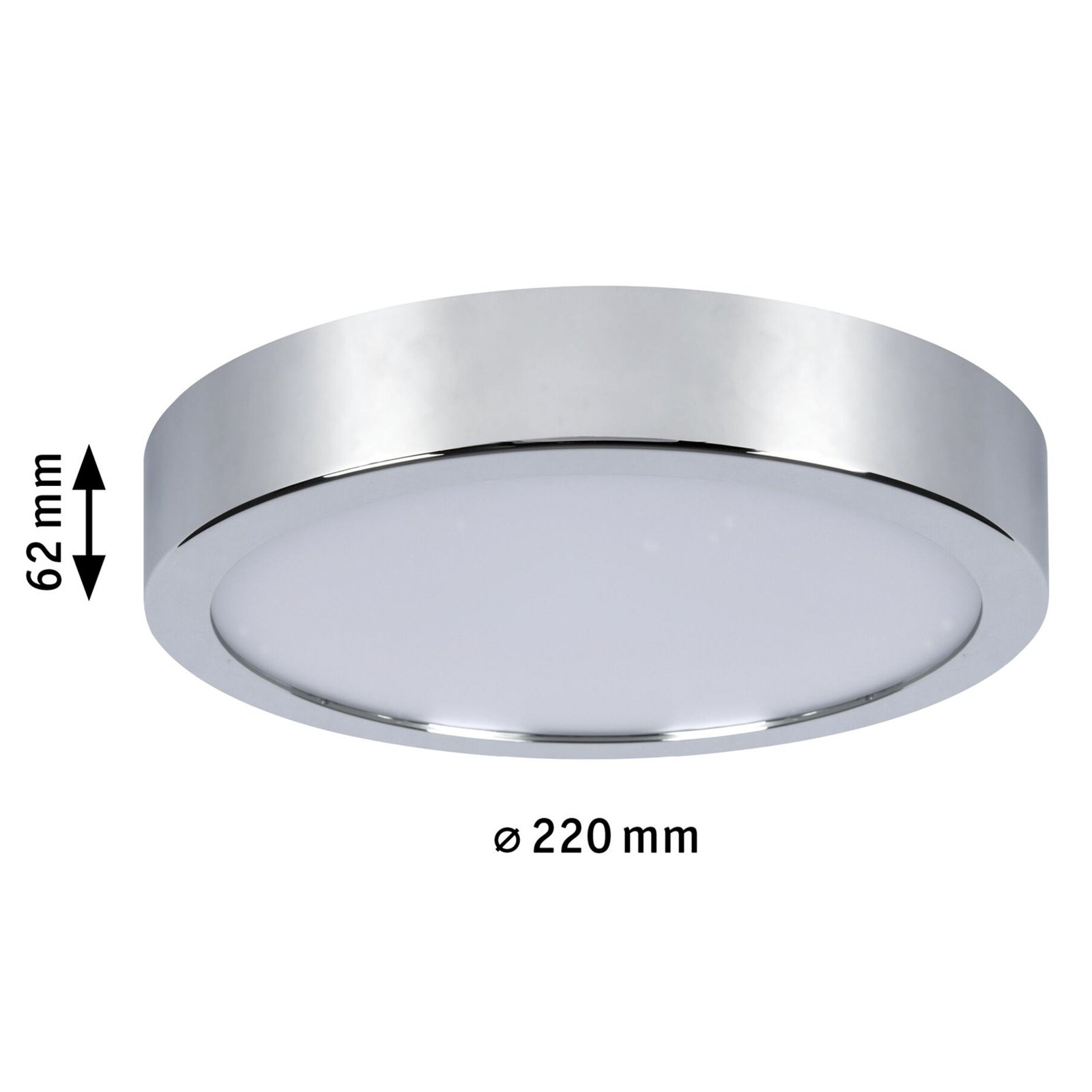 Paulmann Aviar LED ceiling lamp Ø22cm chrome 3000K