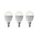 Żarówka kropla LED Lindby, E14, 4,9 W, 3000 K, 470 lm, zestaw 3 szt