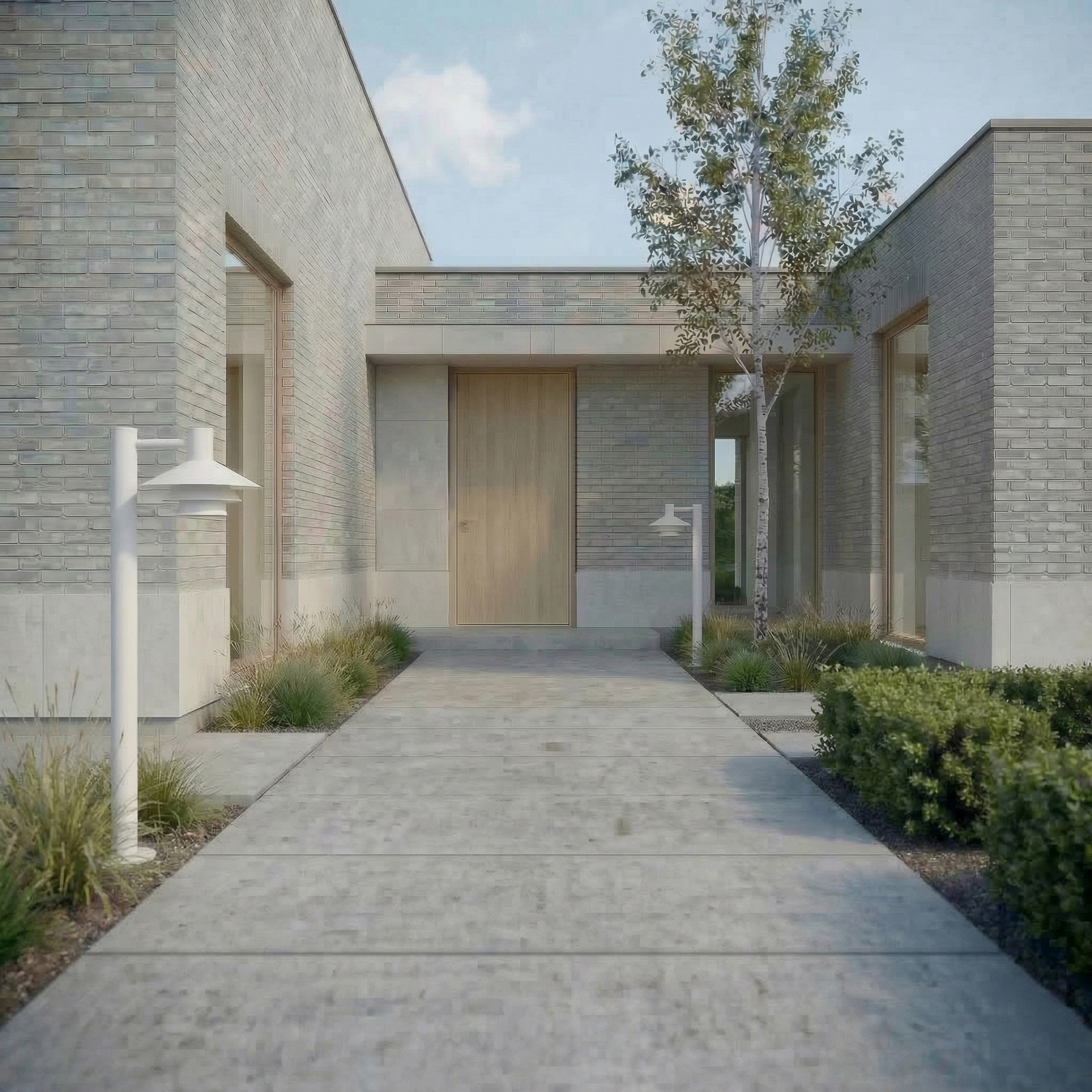 Lucande Montaro LED path light, 100 cm, white