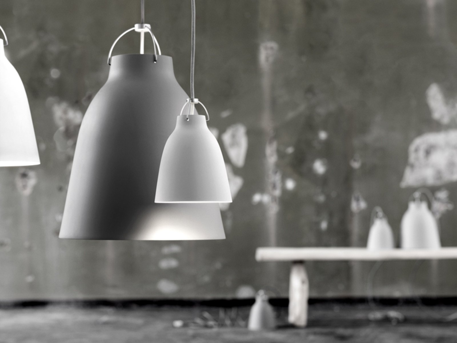 Caravaggio™ P1 Pendant Matt Grey45 - Fritz Hansen