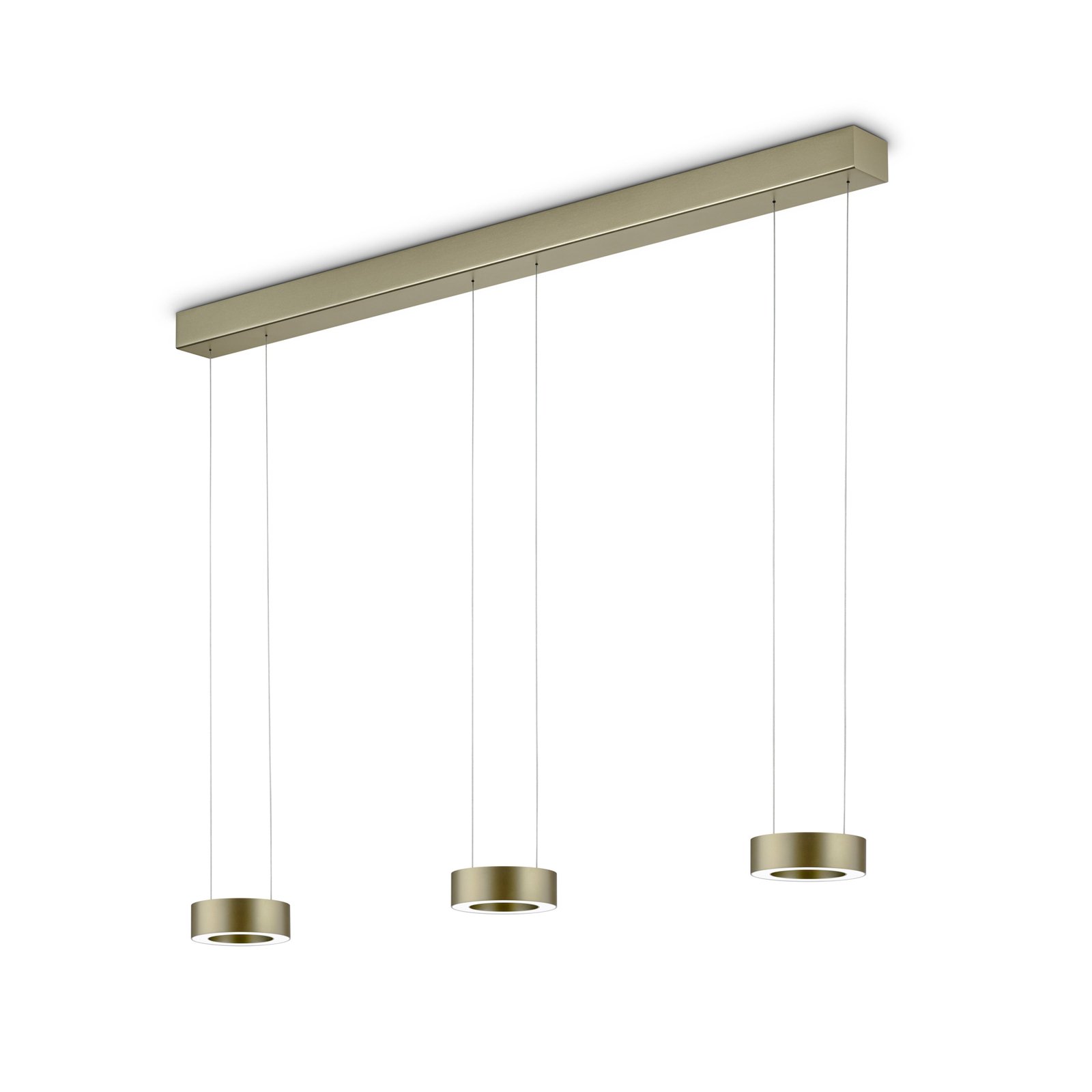 Suspension LED Zera, bronze, commande gestuelle