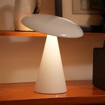 „Beacon“ LED baterijinis stalinis šviestuvas „Kinoko“, baltas, 27 cm, CCT