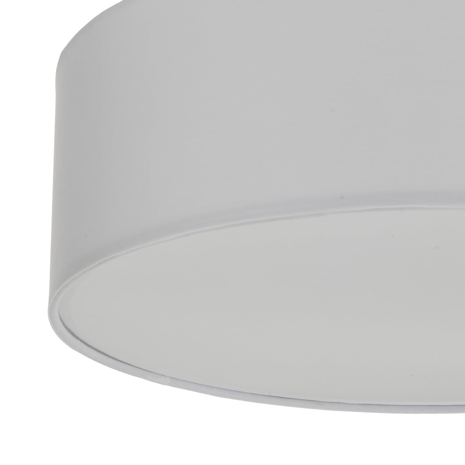 Lindby taklampa Sebatin, Ø 40 cm, vit, tyg, E27 Lindby taklampa Sebatin, Ø 40 cm, vit, tyg, E27