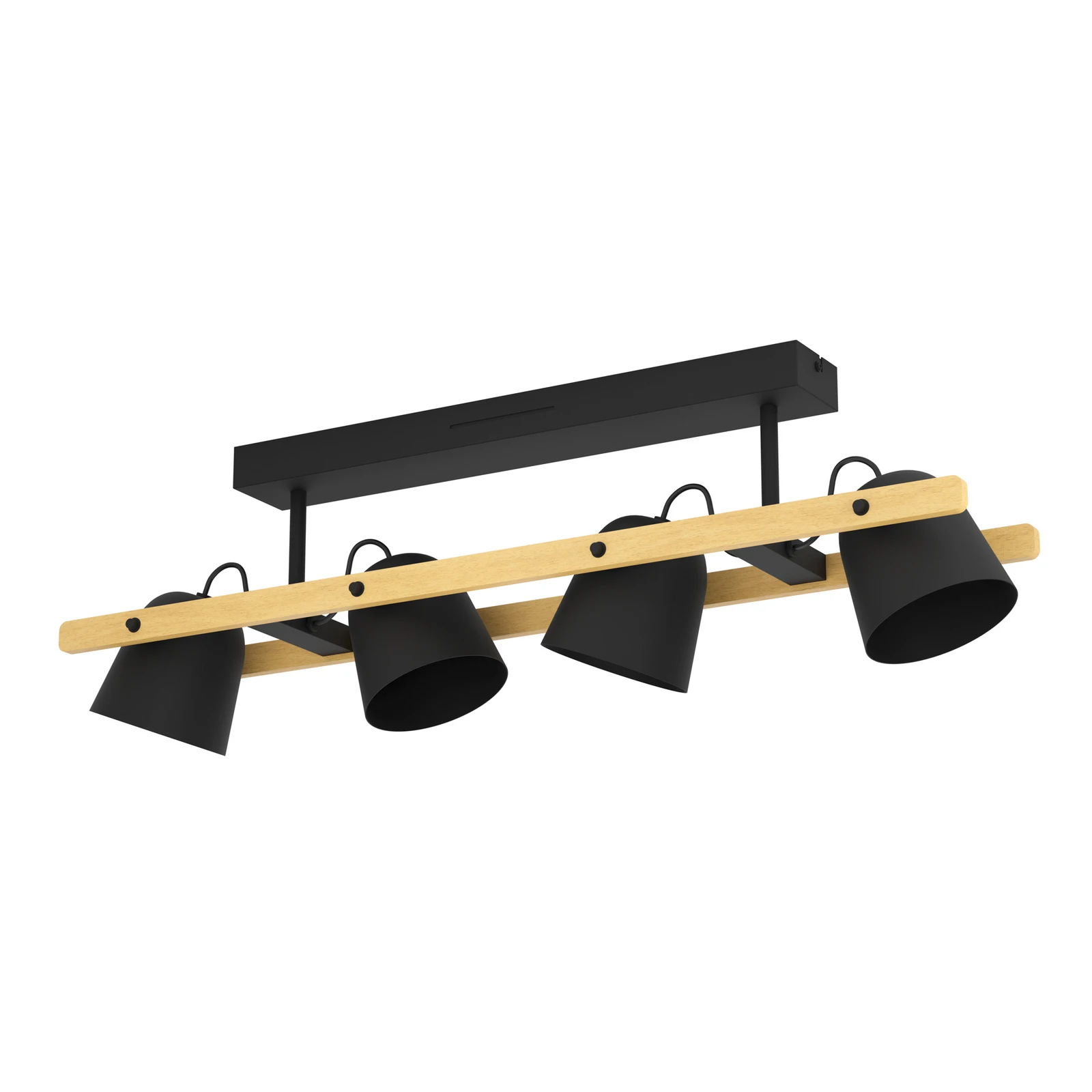 EGLO connect LED stropní svítidlo Hornwood-Z, 4 světla, černé