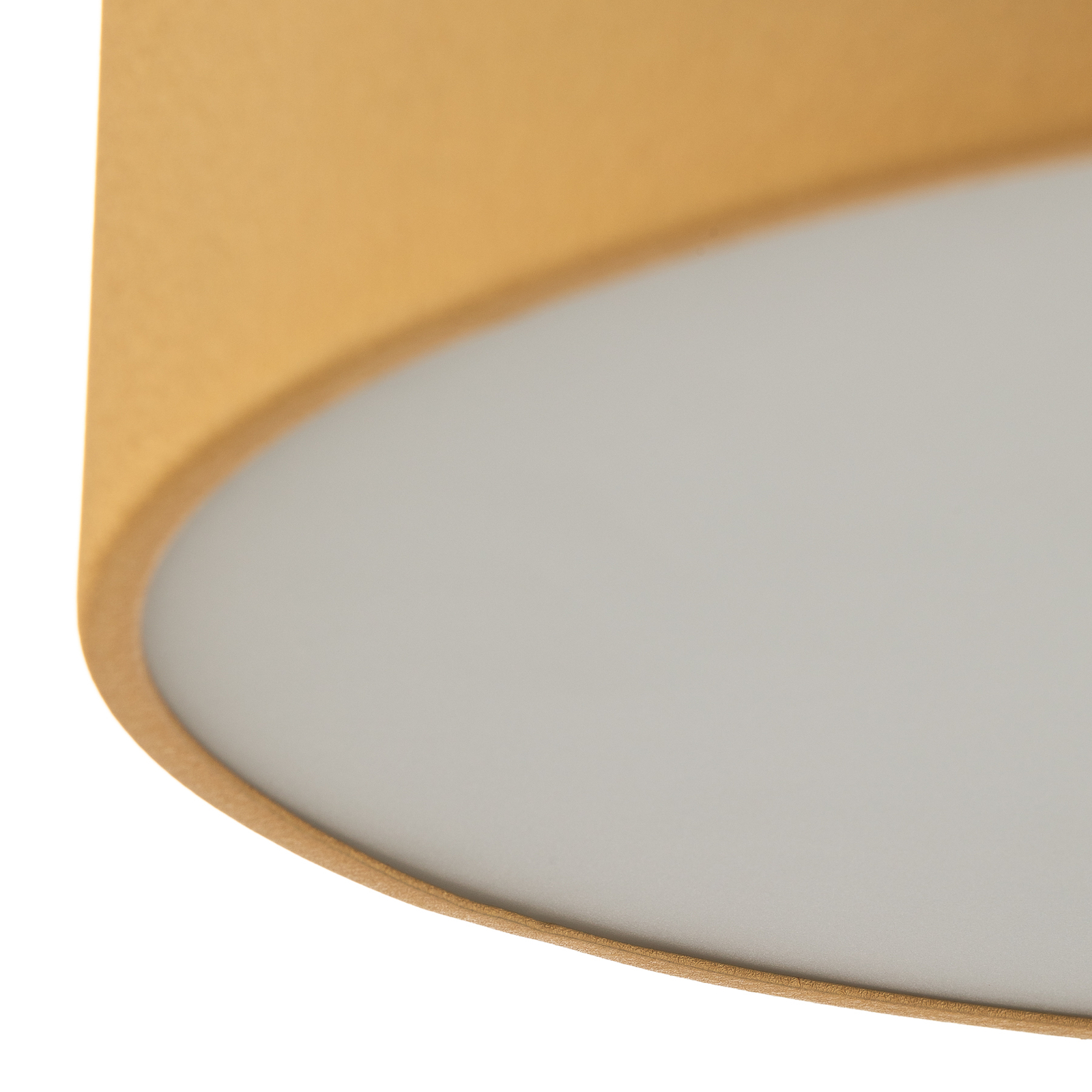 Taklampe Dayton, gulllakkert Ø 35 cm