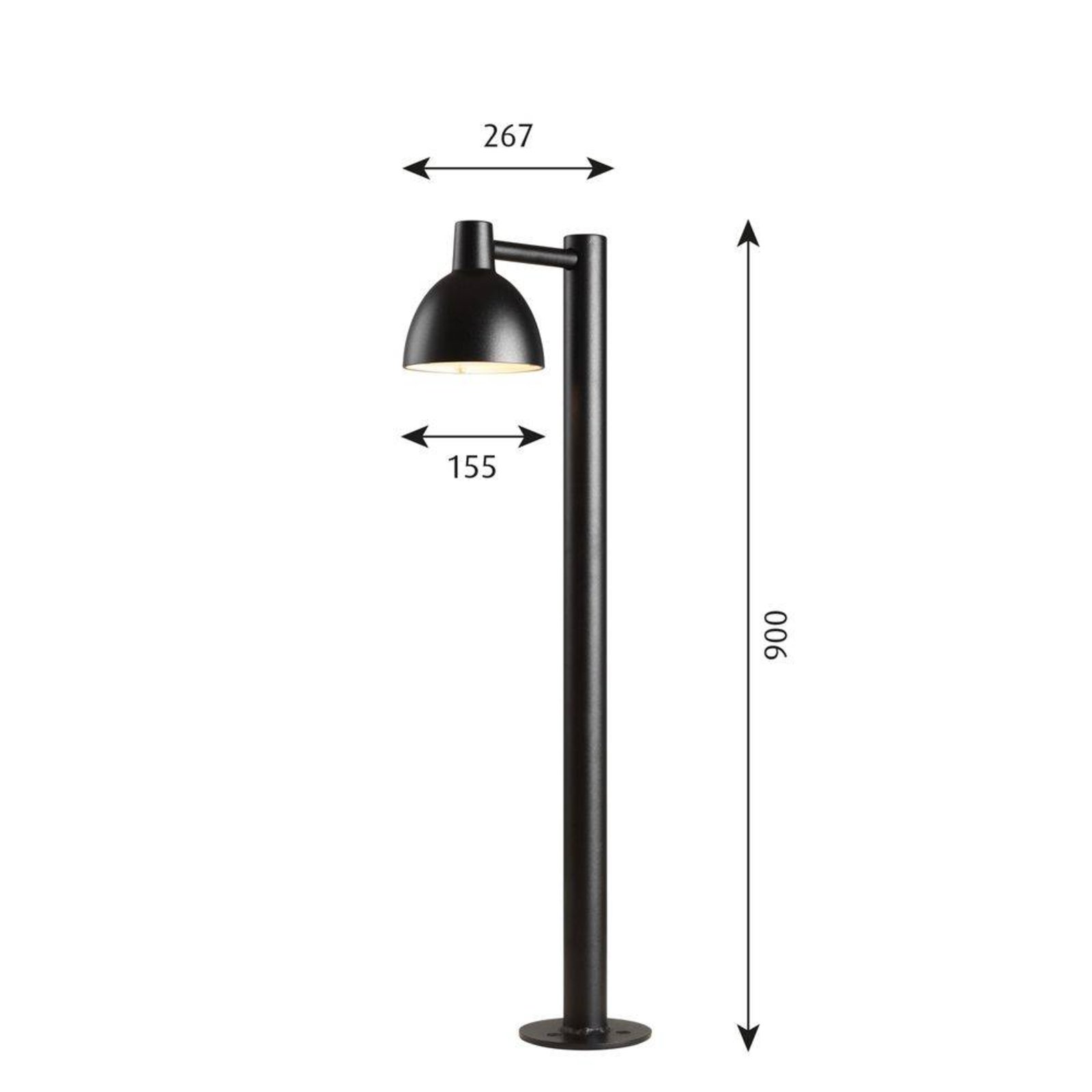 Toldbod 155 Garden Lamp Black - Louis Poulsen