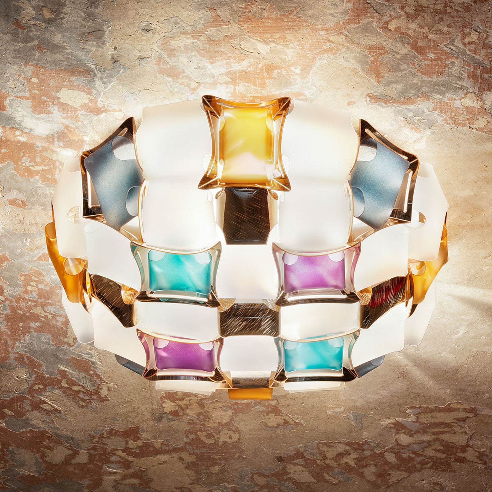 Slamp Mida ceiling light, 50 cm, gemstone look