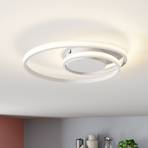 Lindby Kyron LED plafondlamp, wit mat