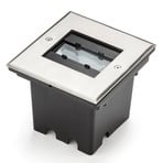 Kaspar LED-es padlósüllyesztett lámpa, alumínium, 14,5 x 13,5 cm