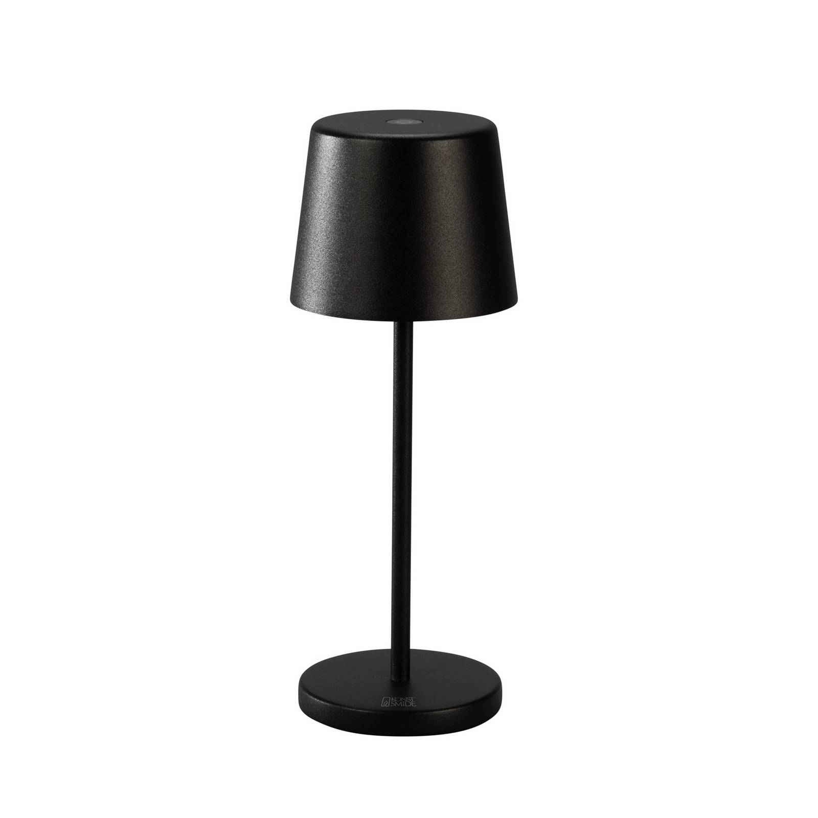 LED-Akku-Tischleuchte Vence, Höhe 22 cm, schwarz, IP54, USB