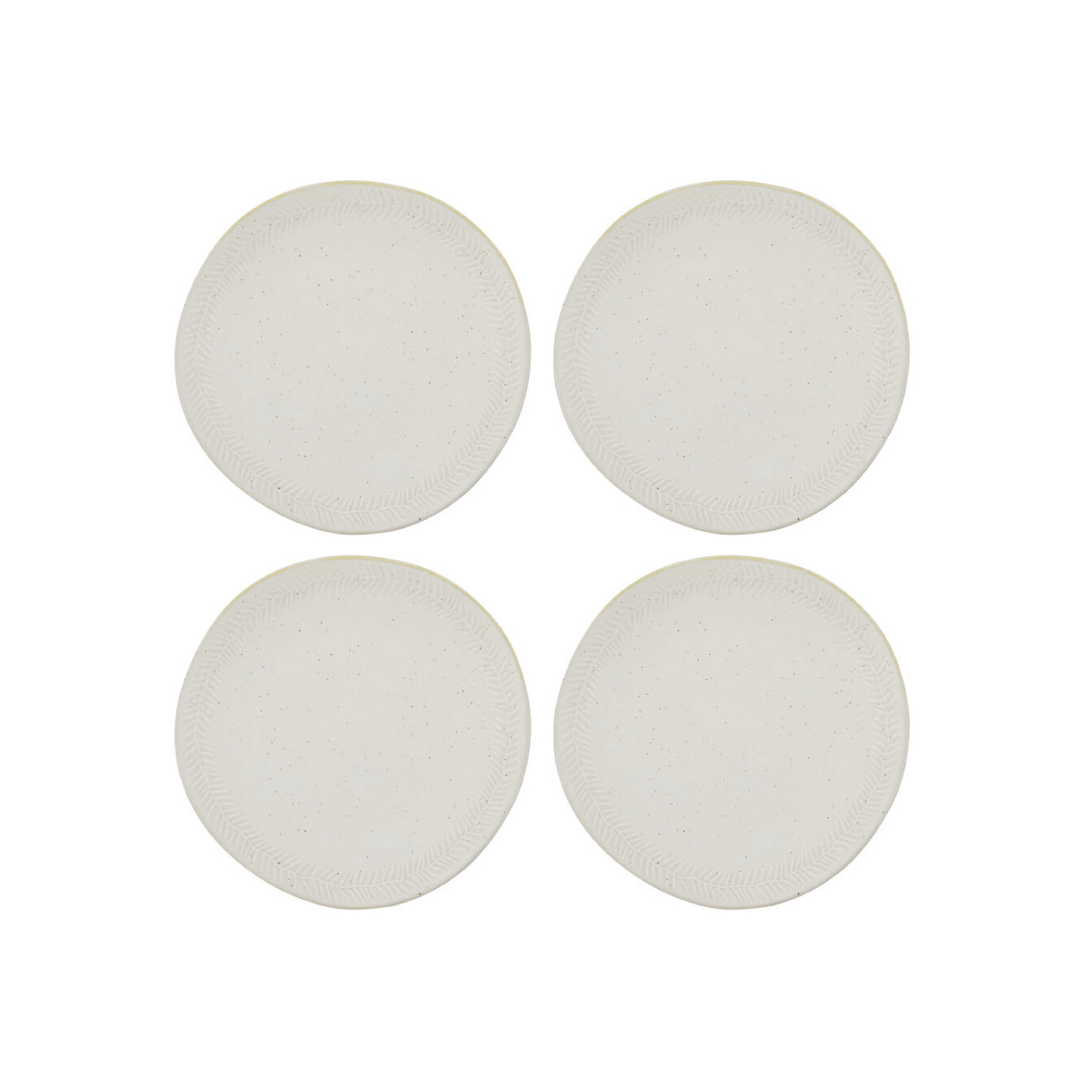 Serve Teller 4er, Ø 22,5 cm, Steingut, creme - Hous Doctor