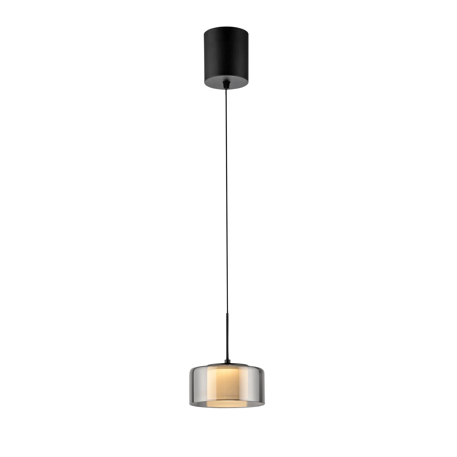 Paul Neuhaus Lampada LED a sospensione Rika, Ø 15 cm, vetro, dimmerabile