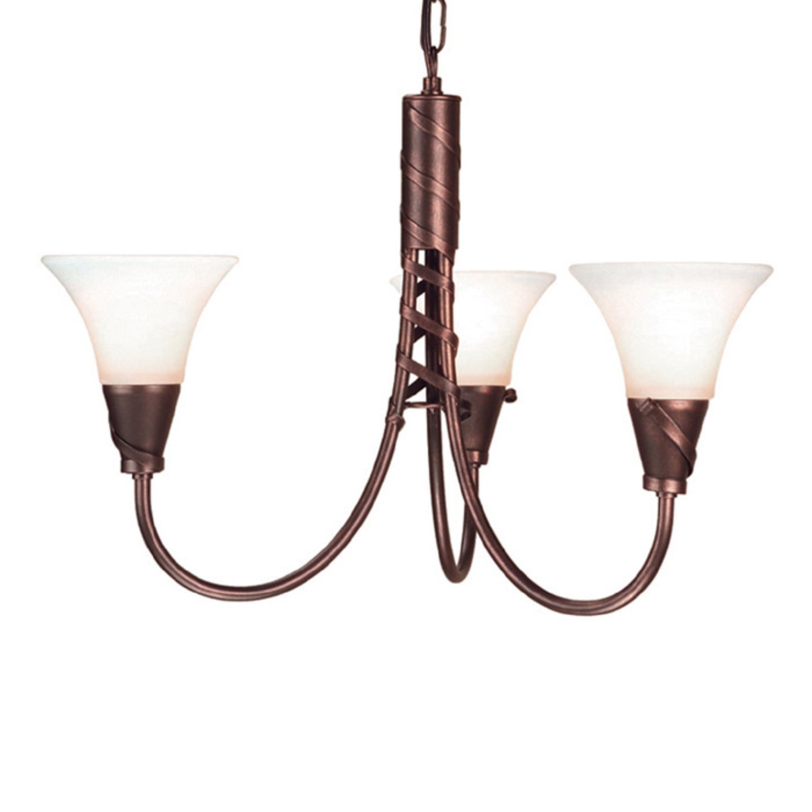 Elstead Emily Hanging Light Three Bulbs Pretty, for Living / Dining Room, Metal, glass, E14, 60 W, energy efficiency: A++, H: 38 cm