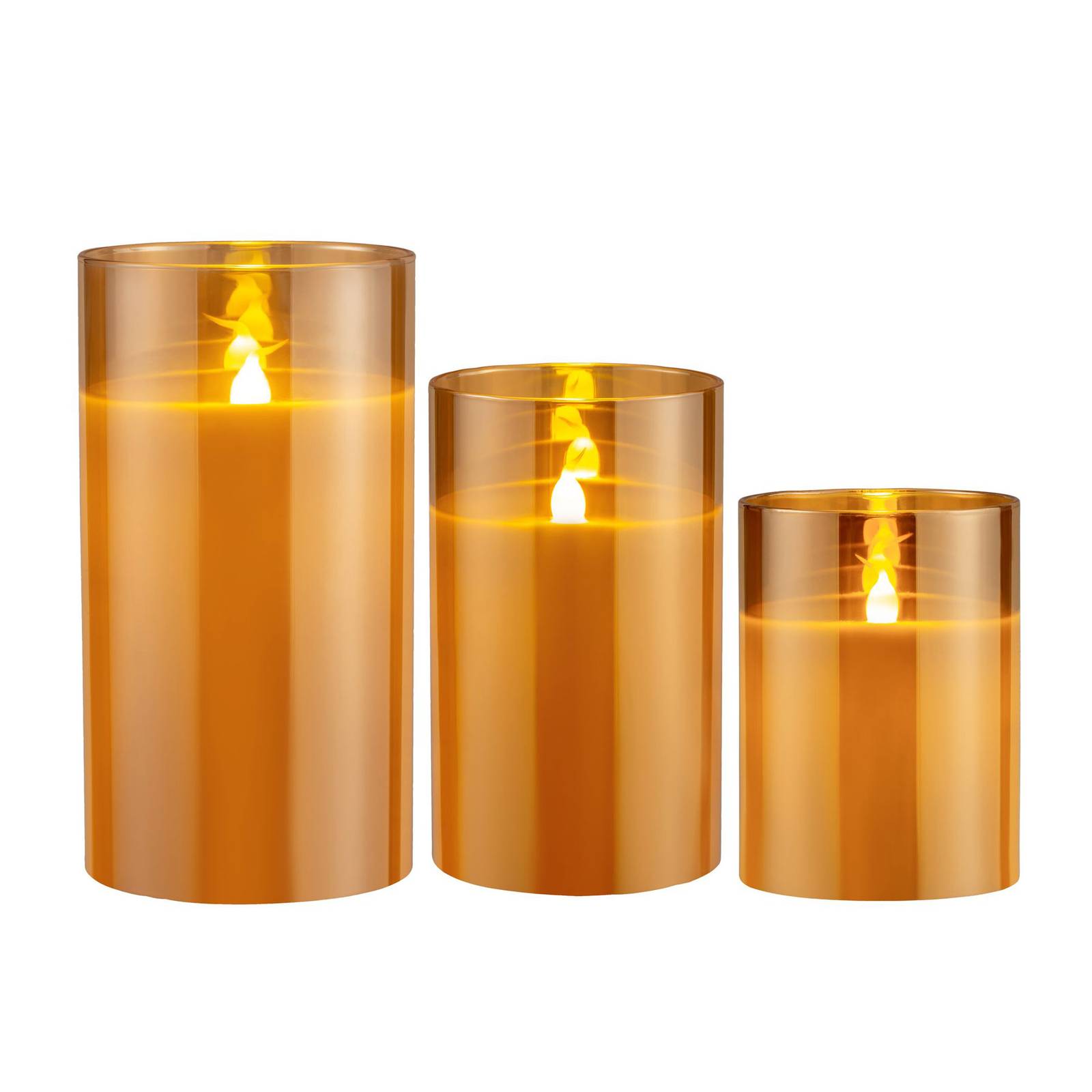 Pauleen Classy Golden Candle LED gyertya 3 db