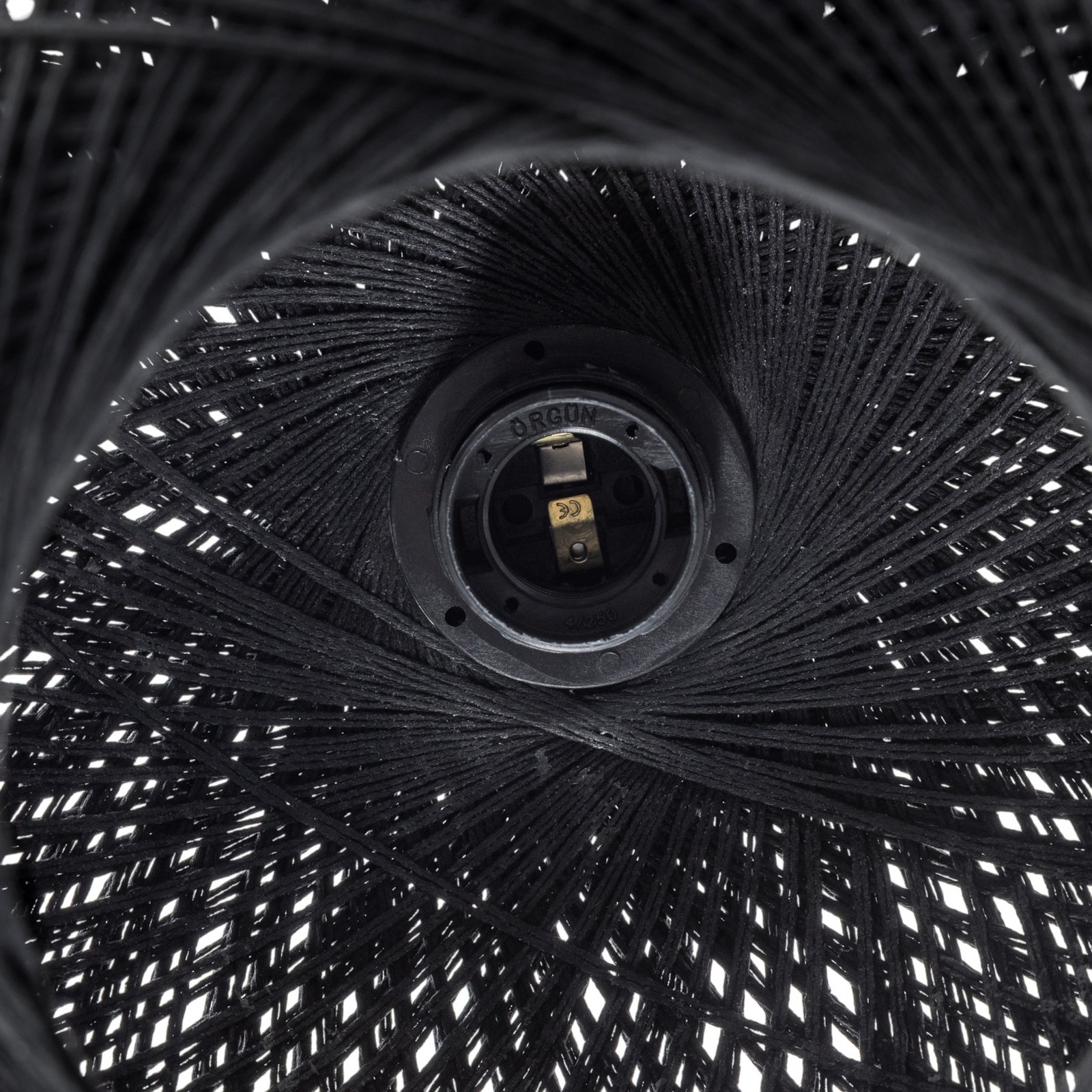 Plafonieră Yumak, negru, Ø 26 cm, cablu, 1 bec Plafonieră Yumak, negru, Ø 26 cm, cablu, 1 bec