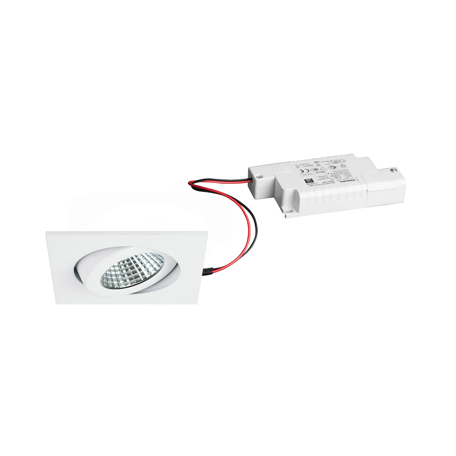 BRUMBERG LED-Einbaustrahler IP65 eckig dimmbar