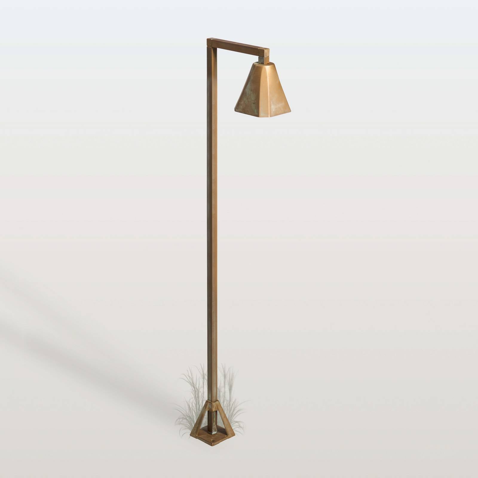 Słupek oświetleniowy LED Silva Frame, 100 x 19 cm, mosiądz postarzany