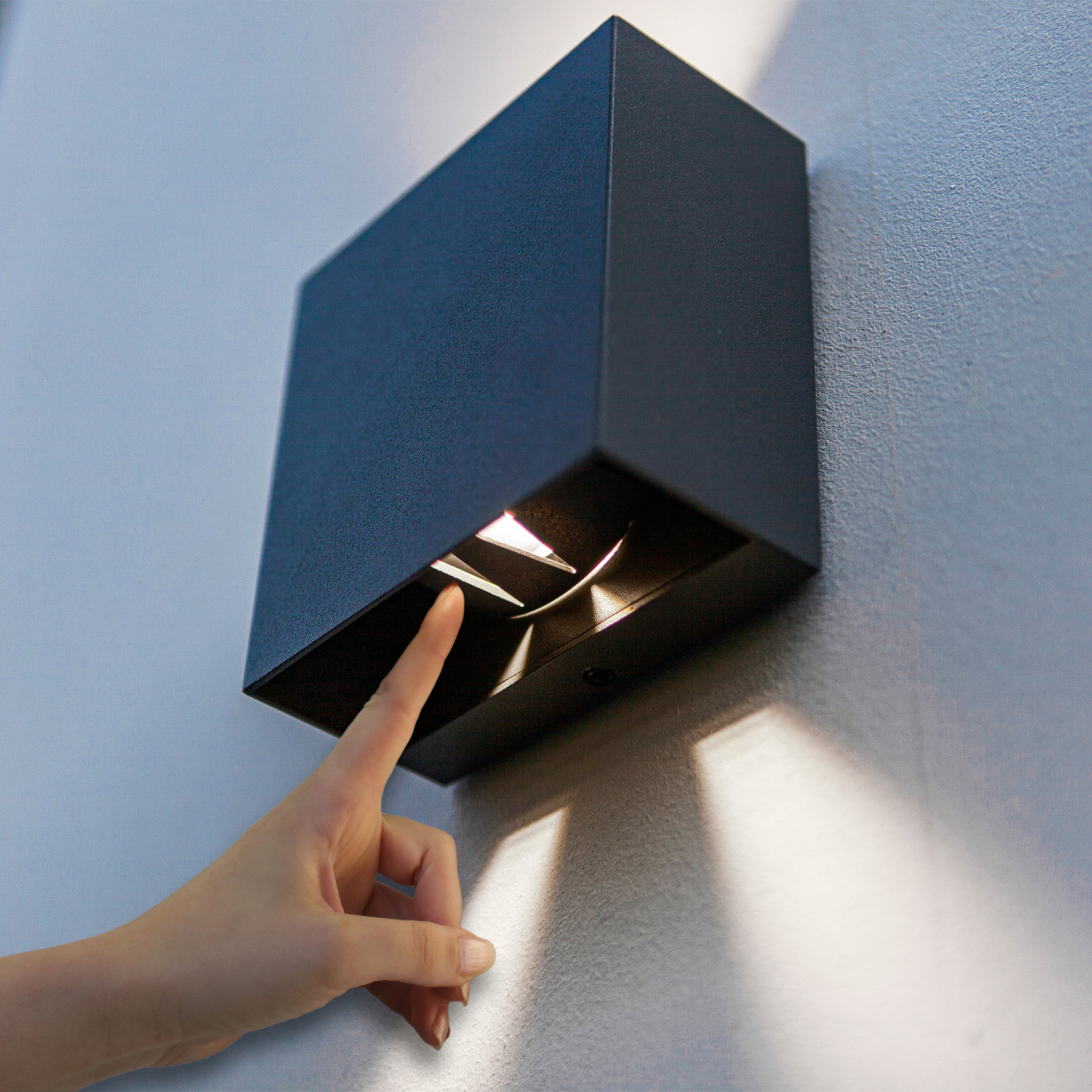 Gemini Beams, IP54 up/down hoekig antraciet