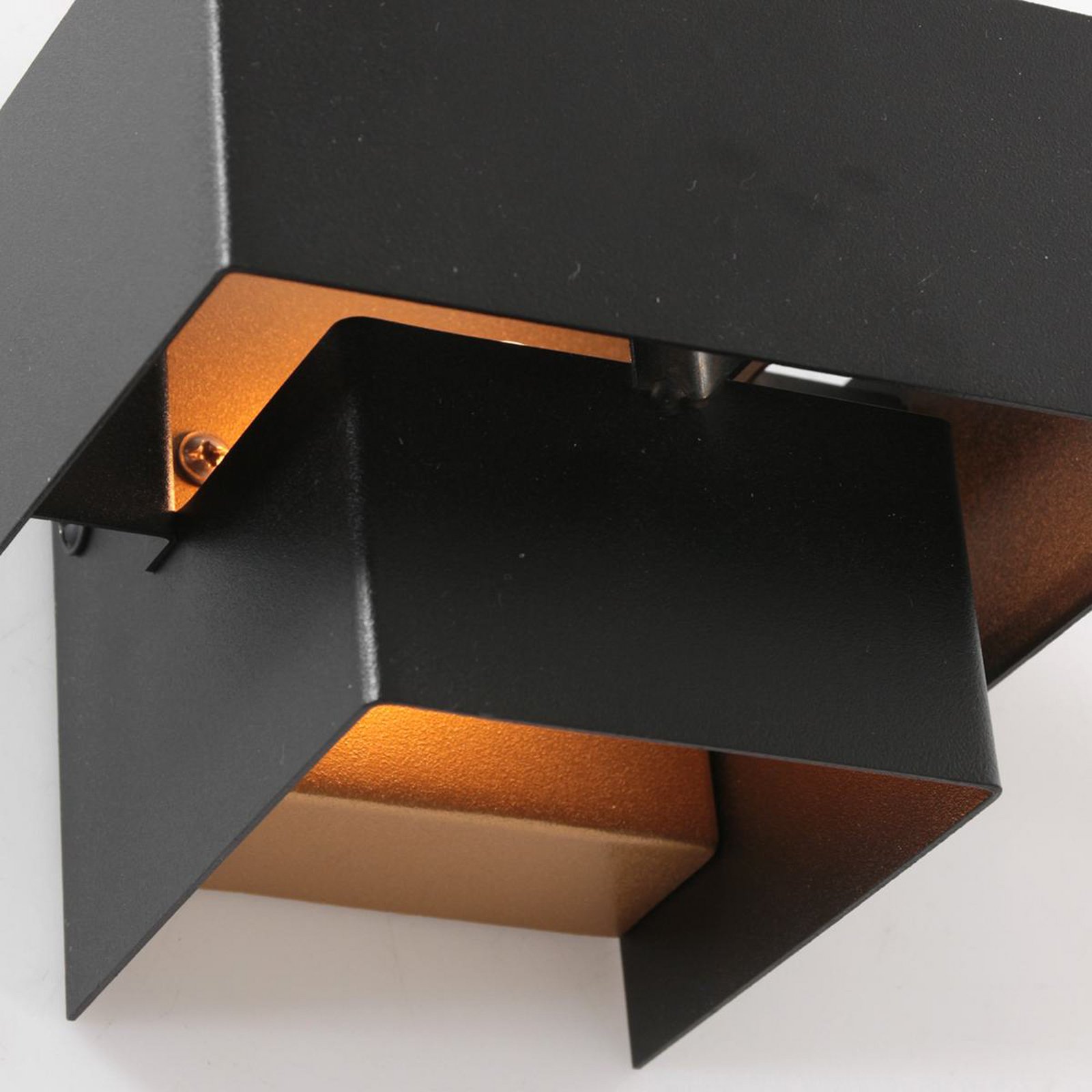 LED wall light Muro 3367, black, up/down, G9, 2,700 K
