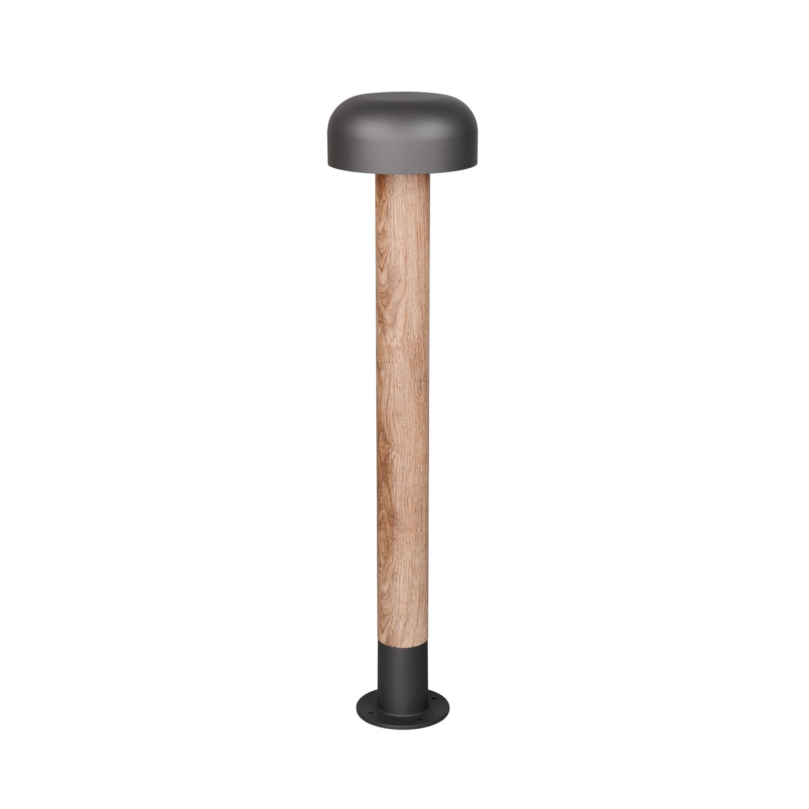 Wegeleuchte FRASER, Holzoptik, Höhe 85 cm, Metall, IP54