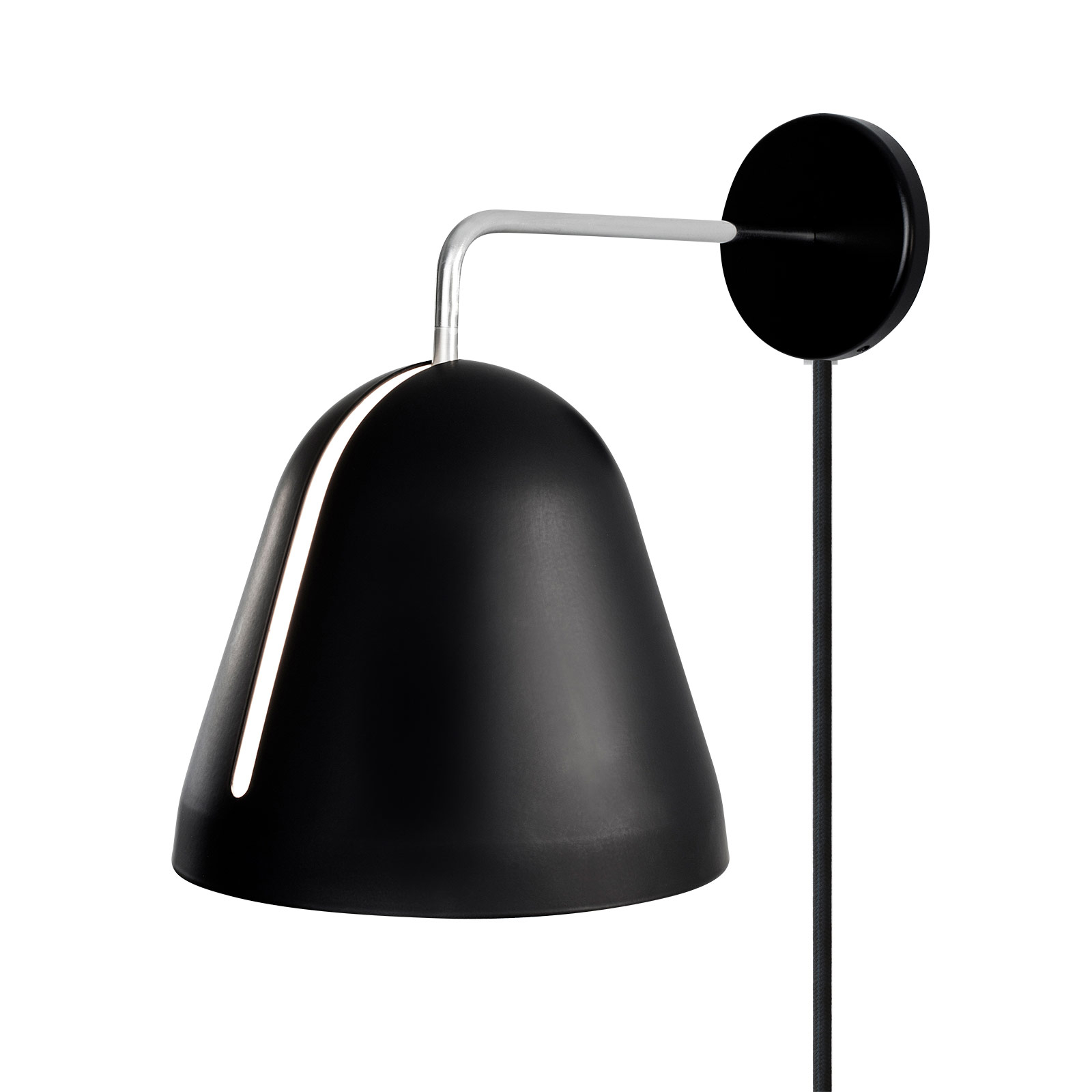 Nyta Tilt Wall wandlamp met stekker, zwart