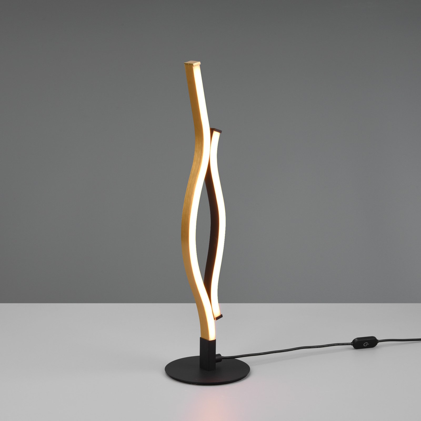 Blaze LED asztali lámpa, CCT, érzékelős dimmer, sárgaréz