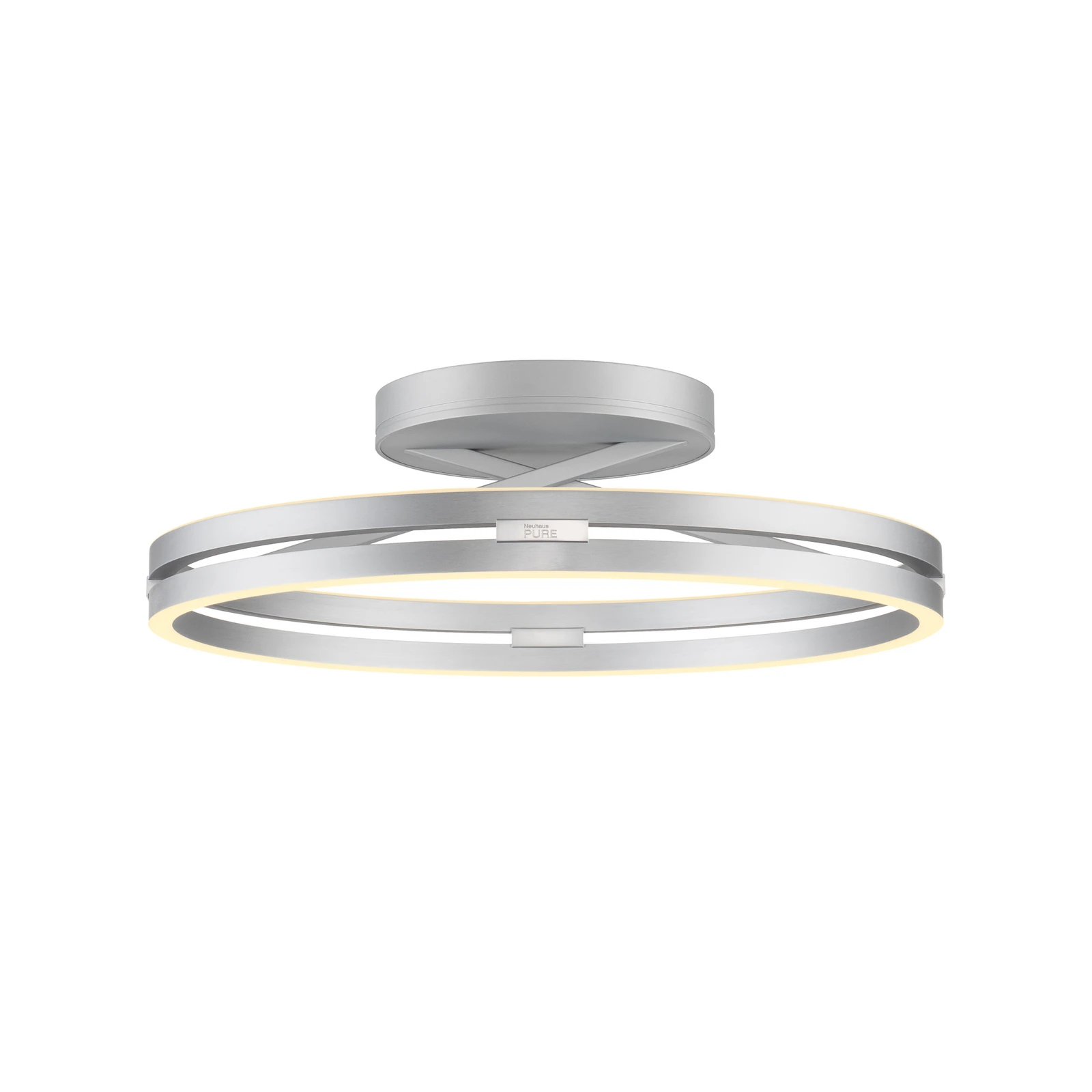 Candeeiro de teto LED PURE Loop, alumínio, metal, Ø 60 cm CCT