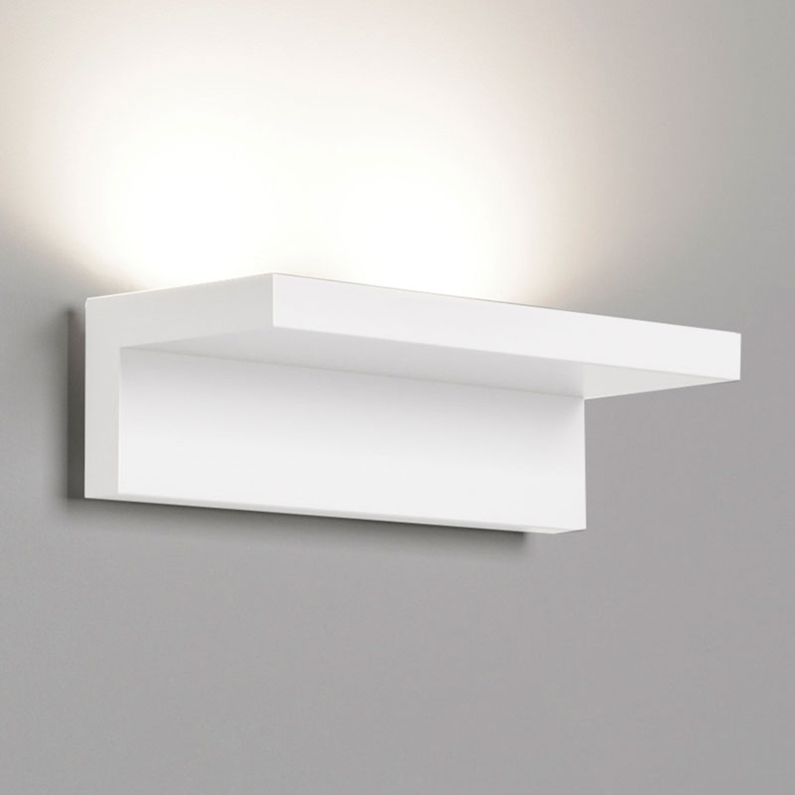 Rotaliana White Step LED wall light, 25 cm, for Living / Dining Room, aluminium, 35 W, energy efficiency: A+, W: 25 cm, H: 7.5 cm