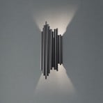 Wandleuchte Reis, schwarz, Metall, Höhe 50 cm