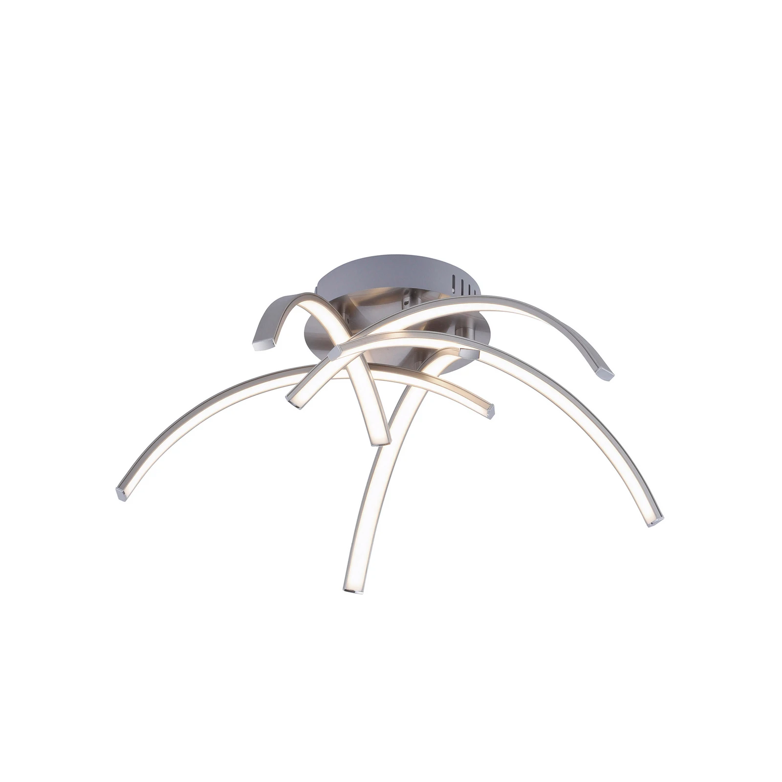 LED-taklampe Valerie 5-flammers Ø47cm i stål