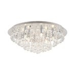Lindby Deckenleuchte Antonino, Ø 55 cm, 8-flg., Kristall, G9