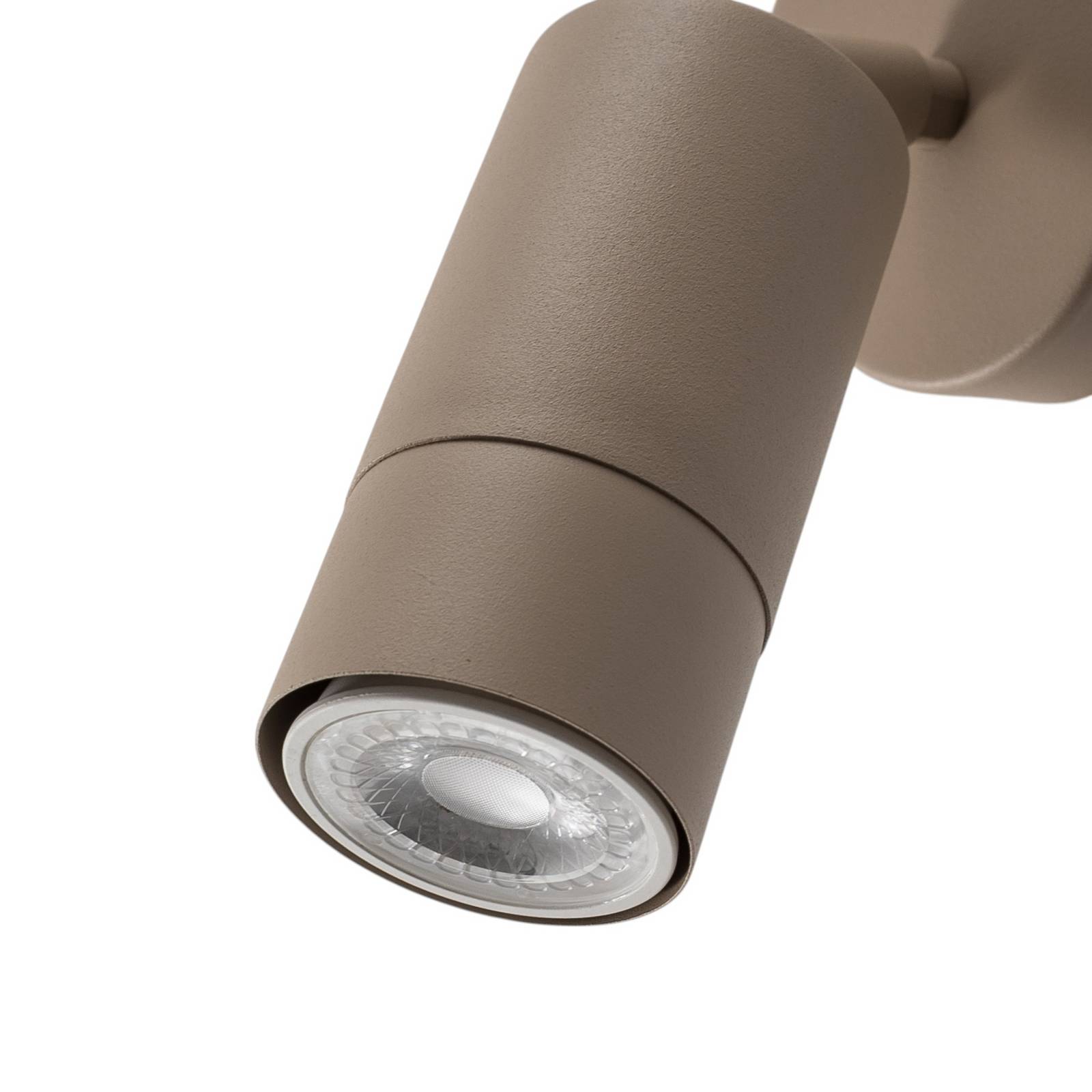 Wandstrahler Link, beige, Breite 8 cm, Stahl günstig online kaufen