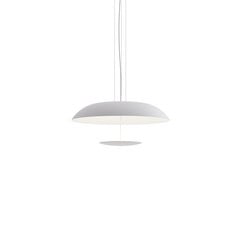 Karman LED závesné svietidlo BLANCO, Ø 60 cm, biela, kov