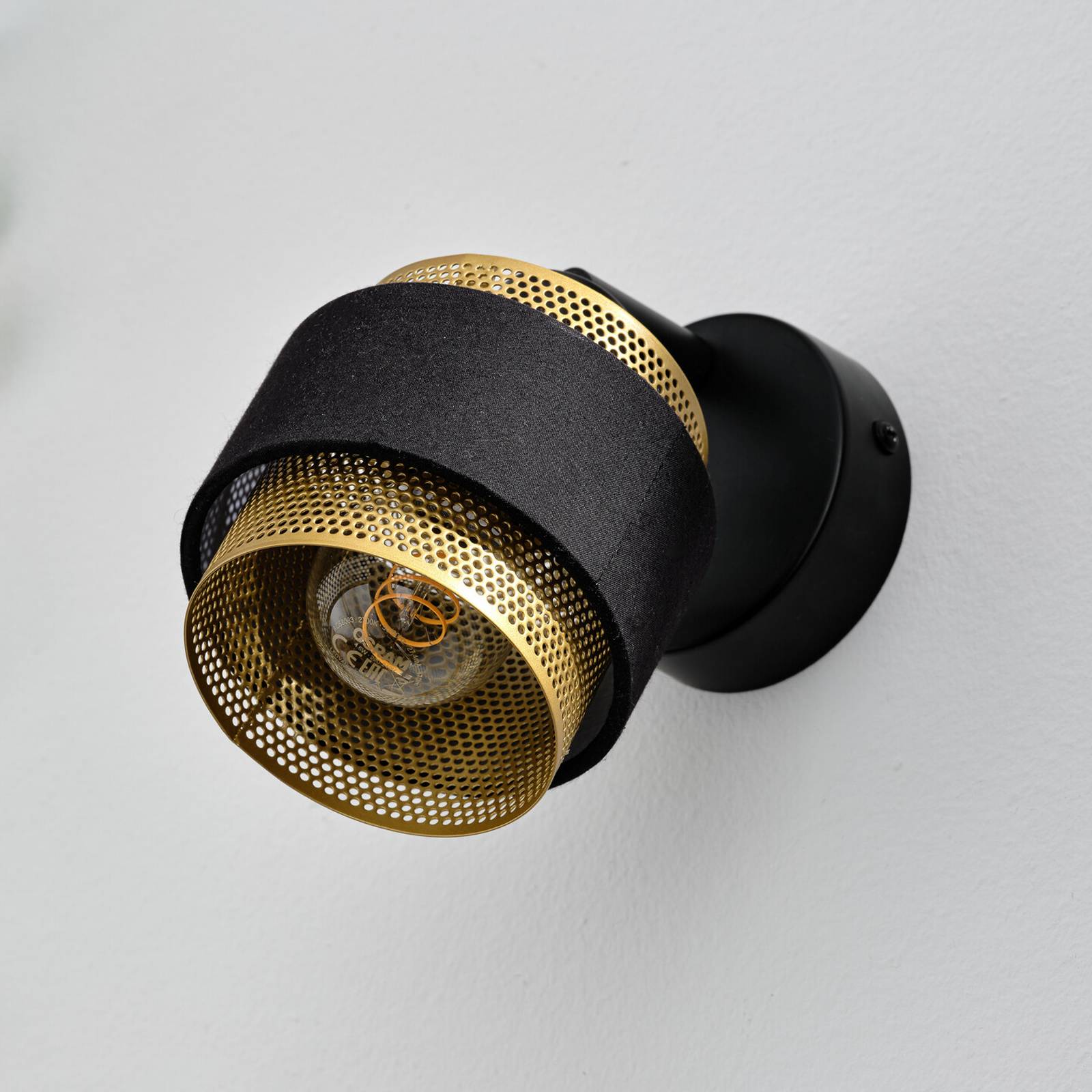 Lampa sufitowa OSRAM Decor Spot Hornet, 1-punktowa, czarna/złota