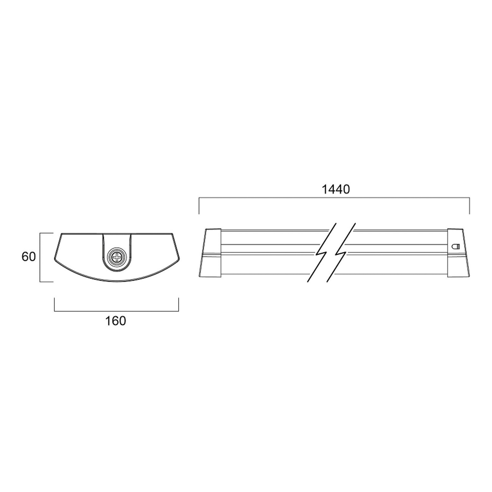 Sylvania LED plafondlamp Deltawing, 144 cm, IP44, 840