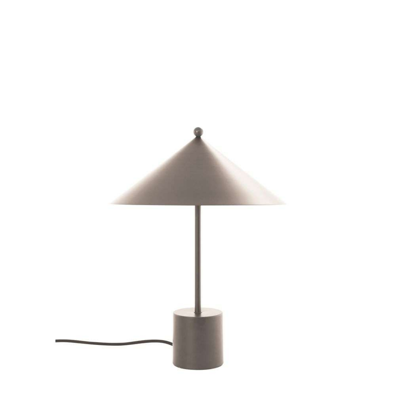 Lampa stołowa OYOY Living Design „Kasa”, beżowa, metalowa, E14