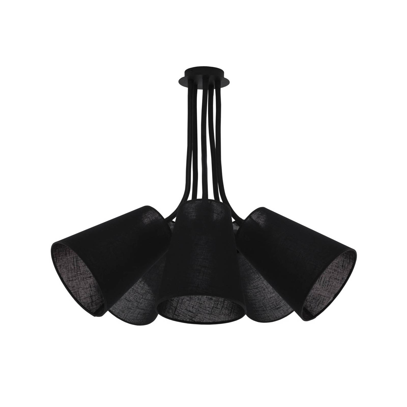 Plafonnier Flex Shade abat-jour mobiles noir