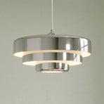 Lindby riputatav valgusti Tivra, kroom, Ø 35 cm, metall, E27