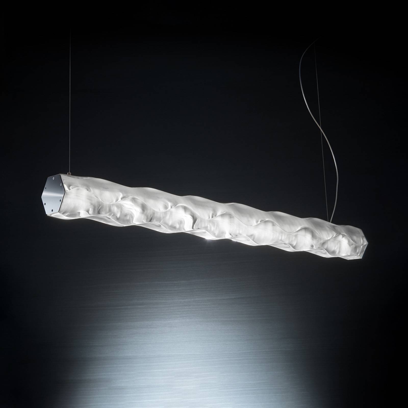 Transparentna designerska lampa wisząca LED HUGO