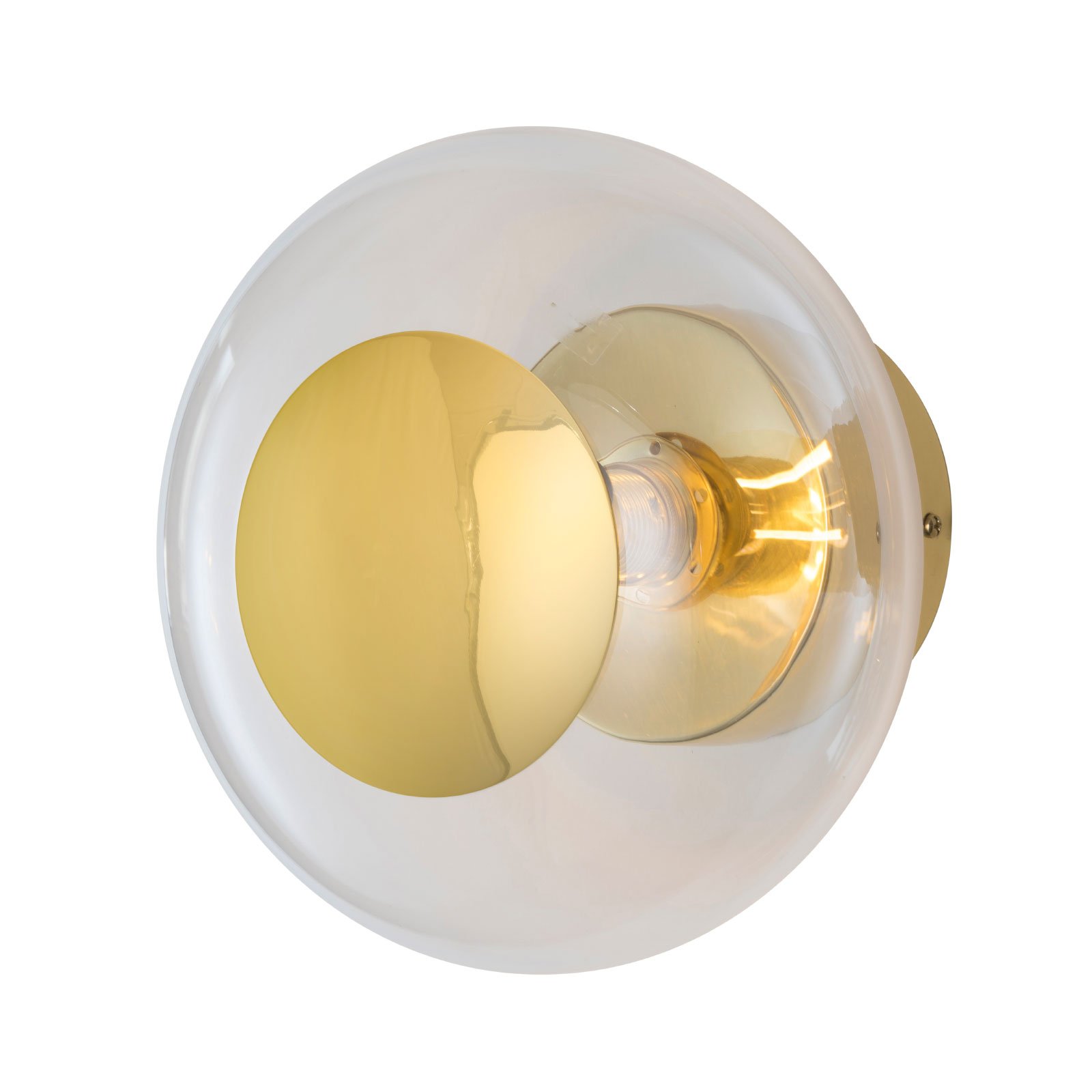 EBB & FLOW Horizon socket gold/clear Ø 21 cm