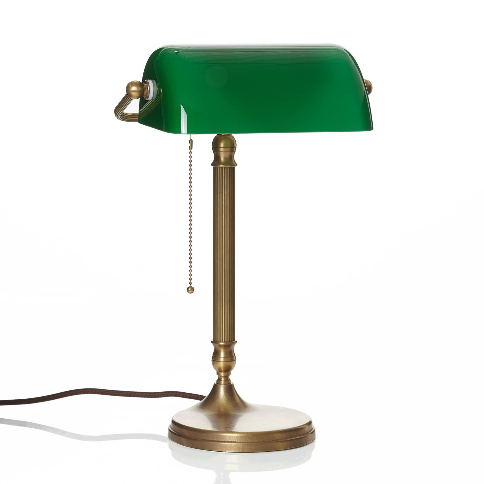 Berliner Messinglampen Ručně vyrobená bankéřská lampa JIVAN