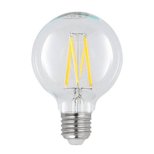 LED-lampa E27 8W G80 2 700 K filament dimbar klar