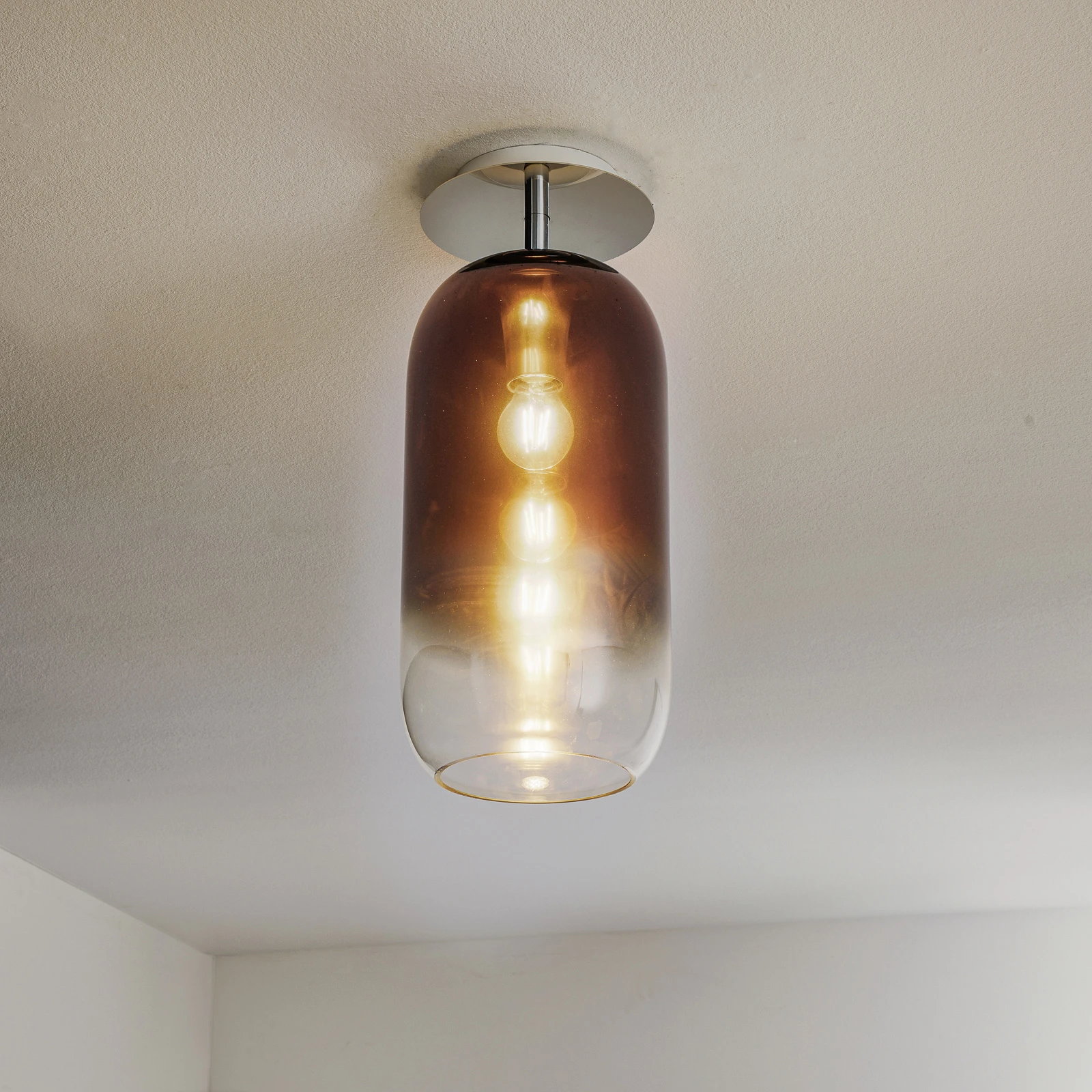 Artemide Gople Deckenleuchte bronze/silber