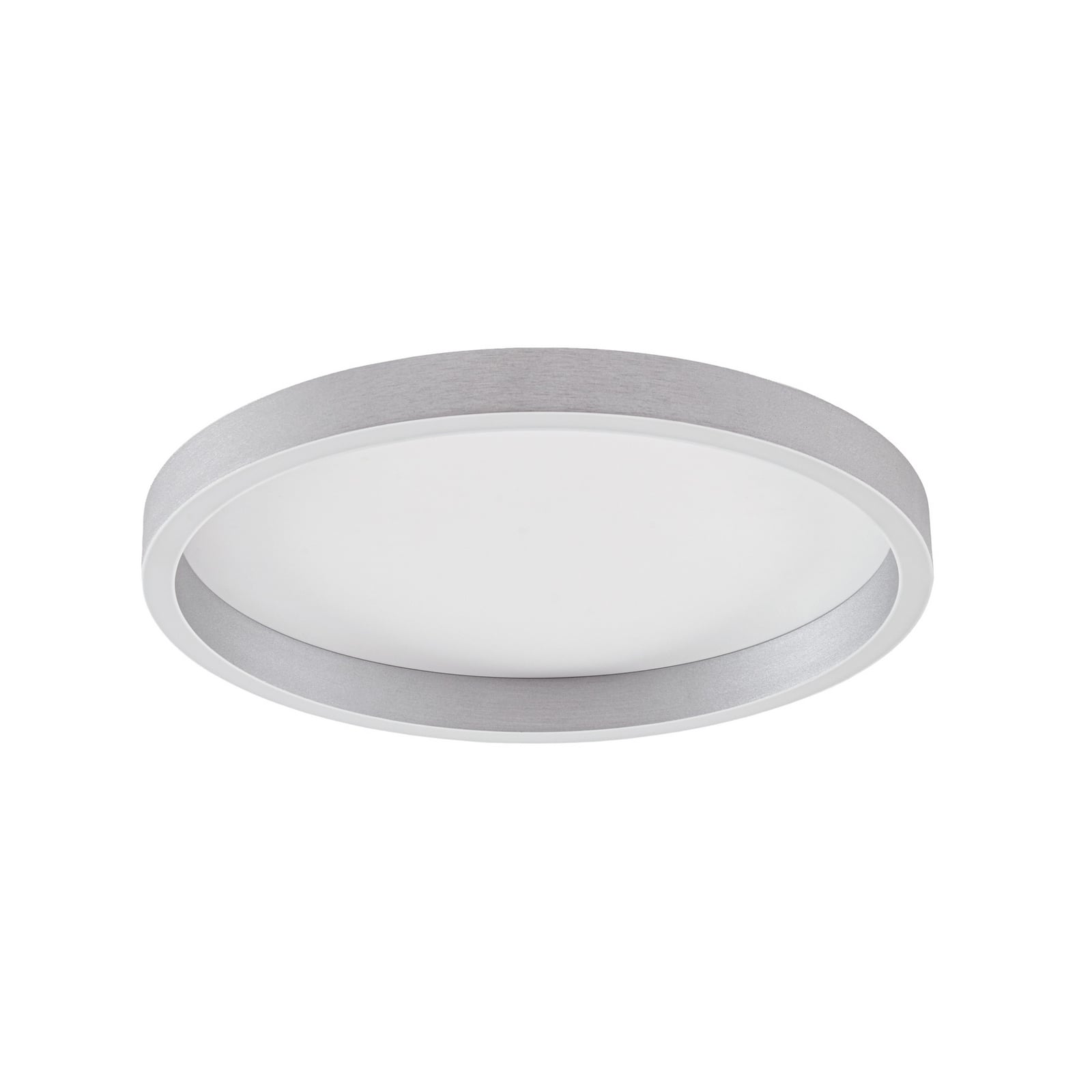 Plafoniera LED Rotundo, alluminio spazzolato, dimmerabile, Ø 40 cm - Lucande Plafoniera LED Rotundo, alluminio spazzolato, dimmerabile, Ø 40 cm - Lucande