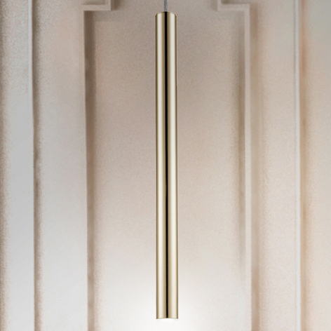 LED-Pendelleuchte Varas, einflammig, gold