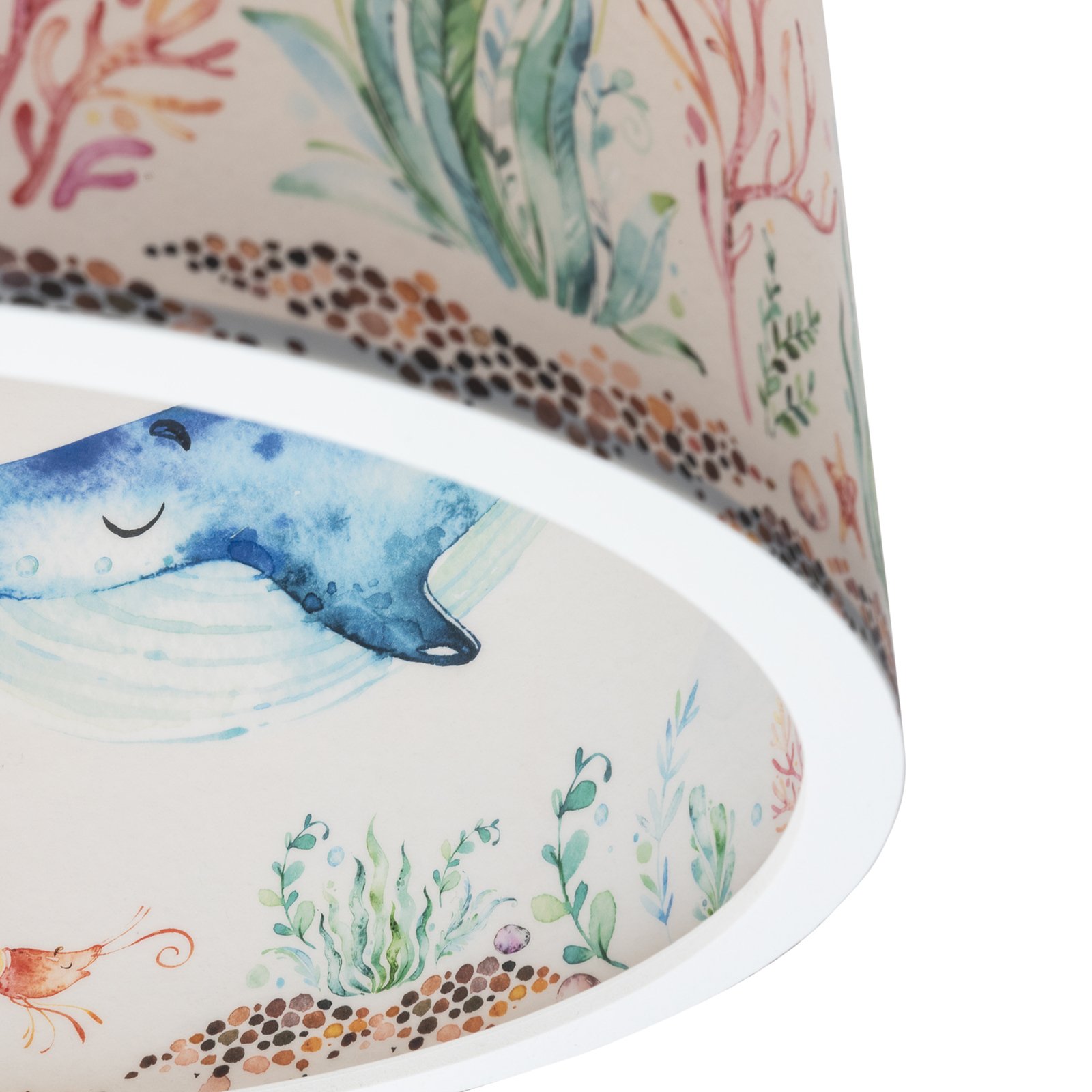 Pendant light 25/40 Sea animals, Ø 38 cm, colourful, plastic