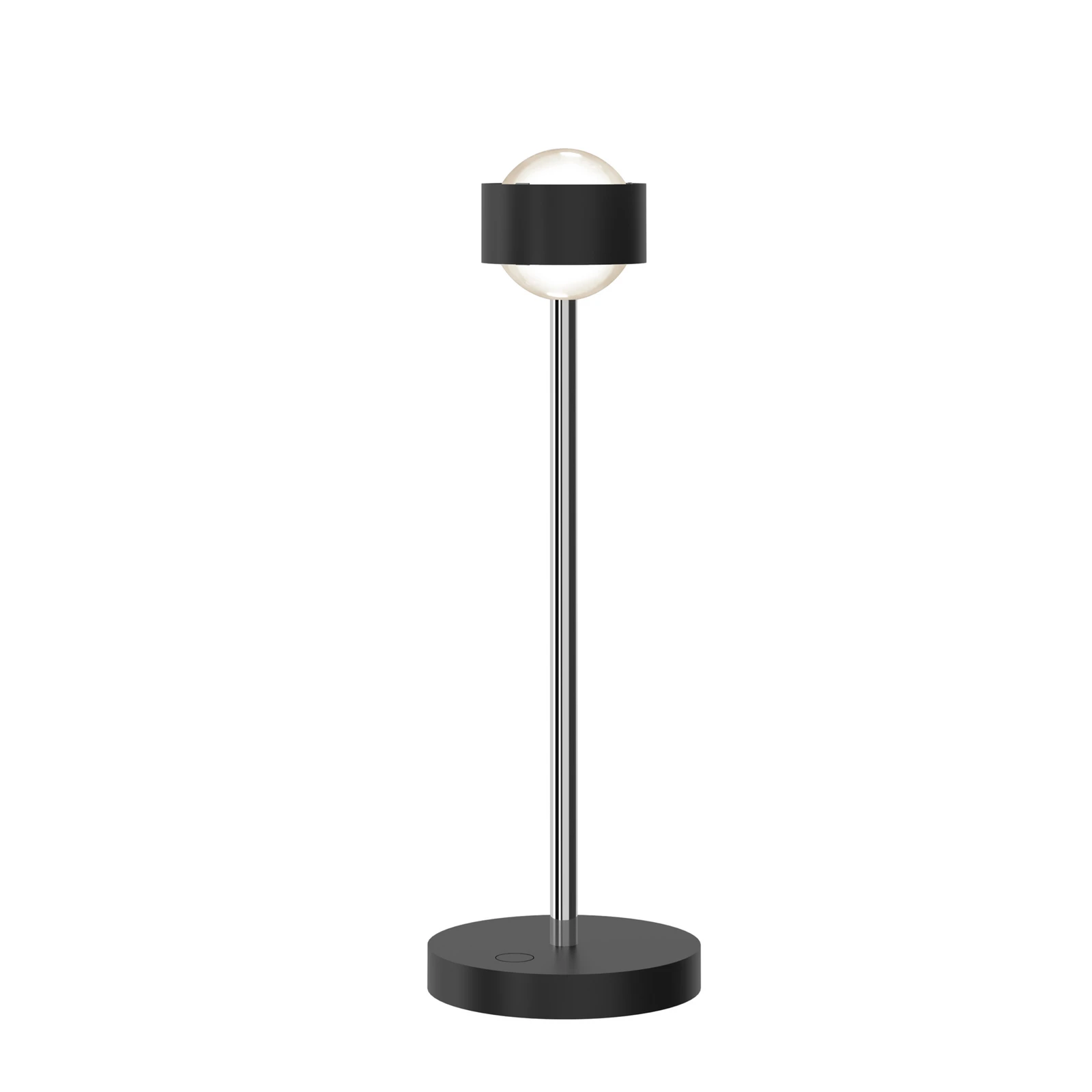 Puk! 80 Eye Table LED, lentes mate, negro/cromo