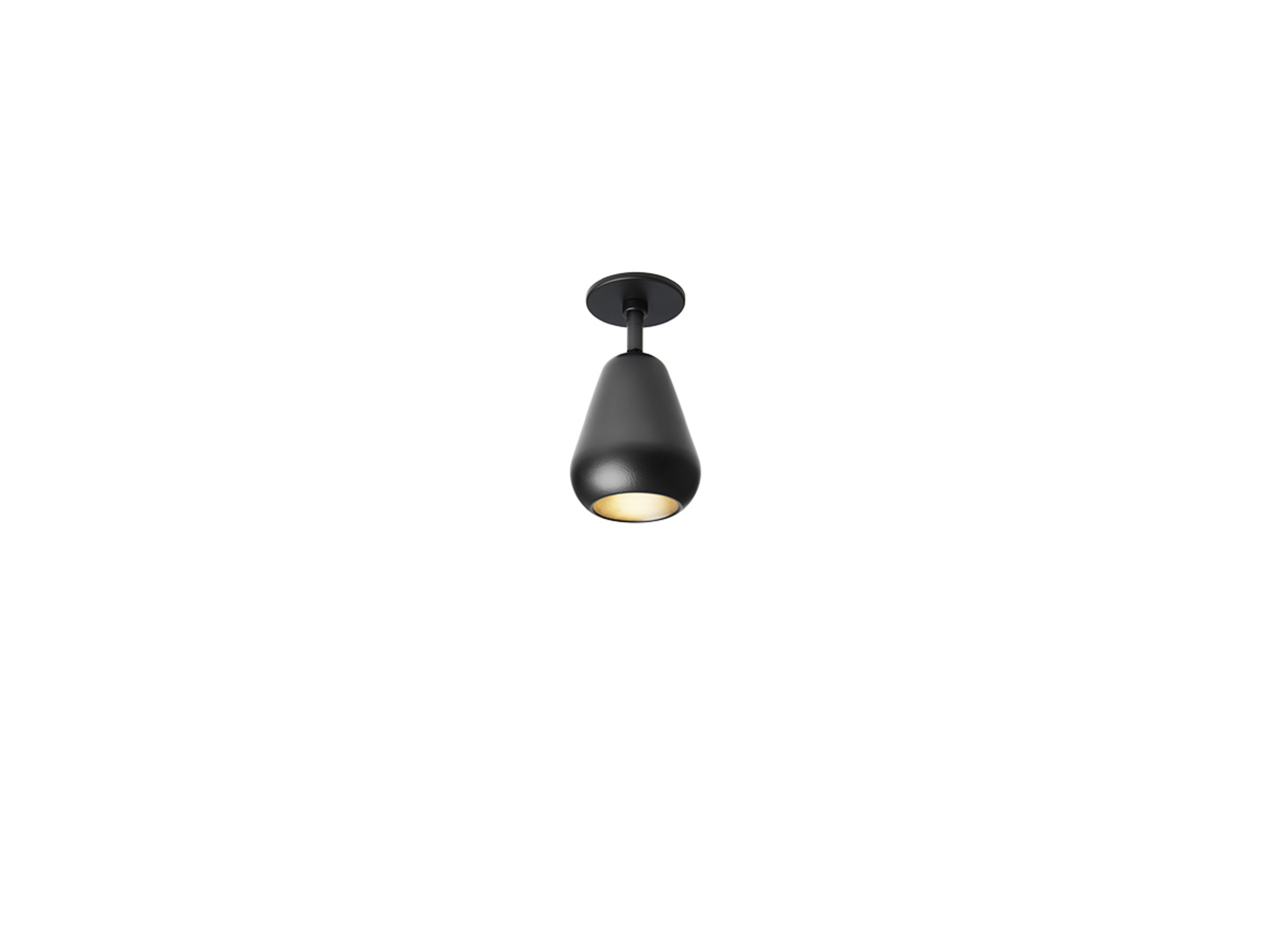 Nuura Spot embutido Anoli Spot Recessed, Ø 10 cm, preto